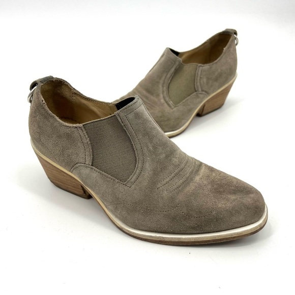 RAG & Bone Finlay Western Ankle Boots Booties Olive Green taupe size 36 - Picture 1 of 9